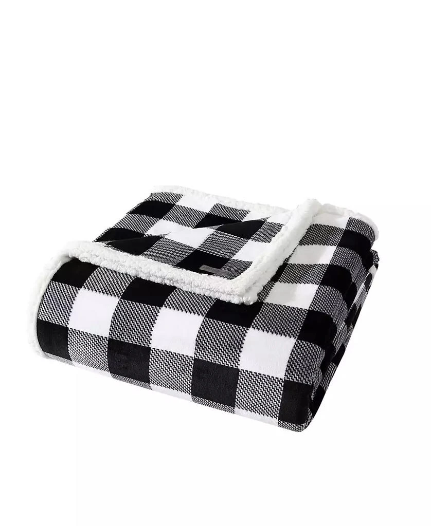 商品Eddie Bauer|Cabin Plaid Ultra Soft Plush Fleece Reversible Blanket,价格¥342,第2张图片详细描述