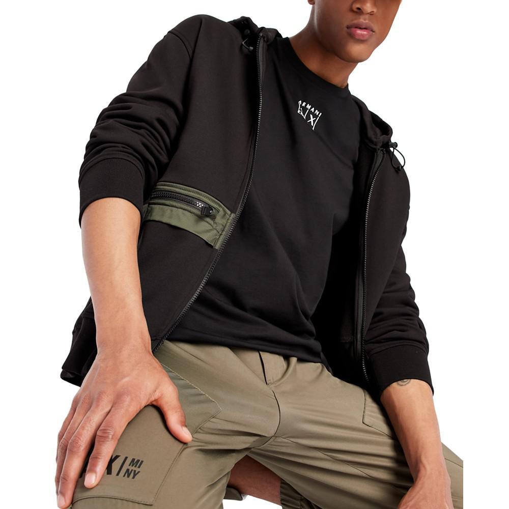 商品Armani Exchange|Men's Slim-Fit Box Logo T-Shirt,价格¥305,第6张图片详细描述
