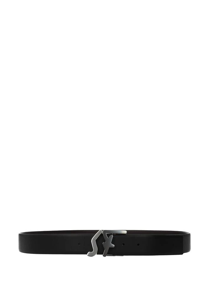 商品Salvatore Ferragamo|Regular belts Leather Black Hazelnut,价格¥1813,第1张图片