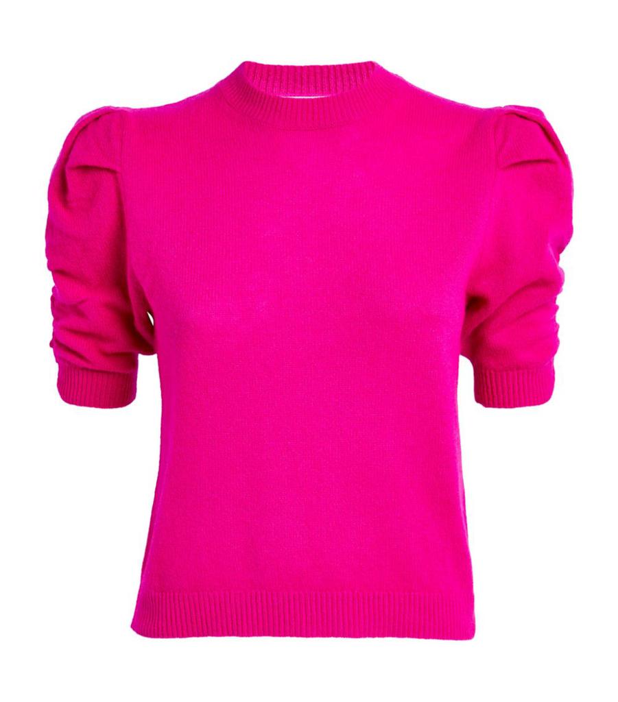 Cashmere-Wool Short-Sleeved Sweater商品第1张图片规格展示