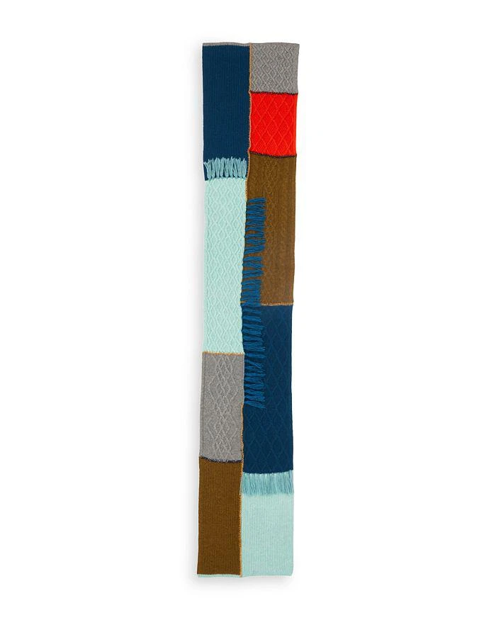 商品Echo Design|Cable Knit Patchwork Scarf,价格¥517,第2张图片详细描述