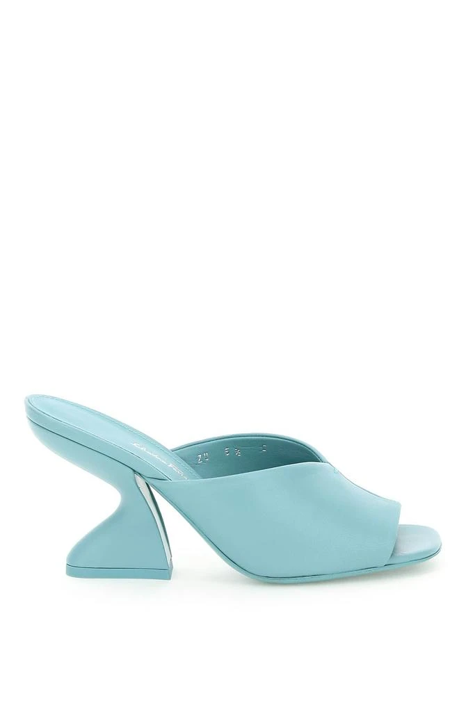 商品Salvatore Ferragamo|Salvatore Ferragamo Nappa Mules With Sculpture Heel,价格¥3206,第1张图片