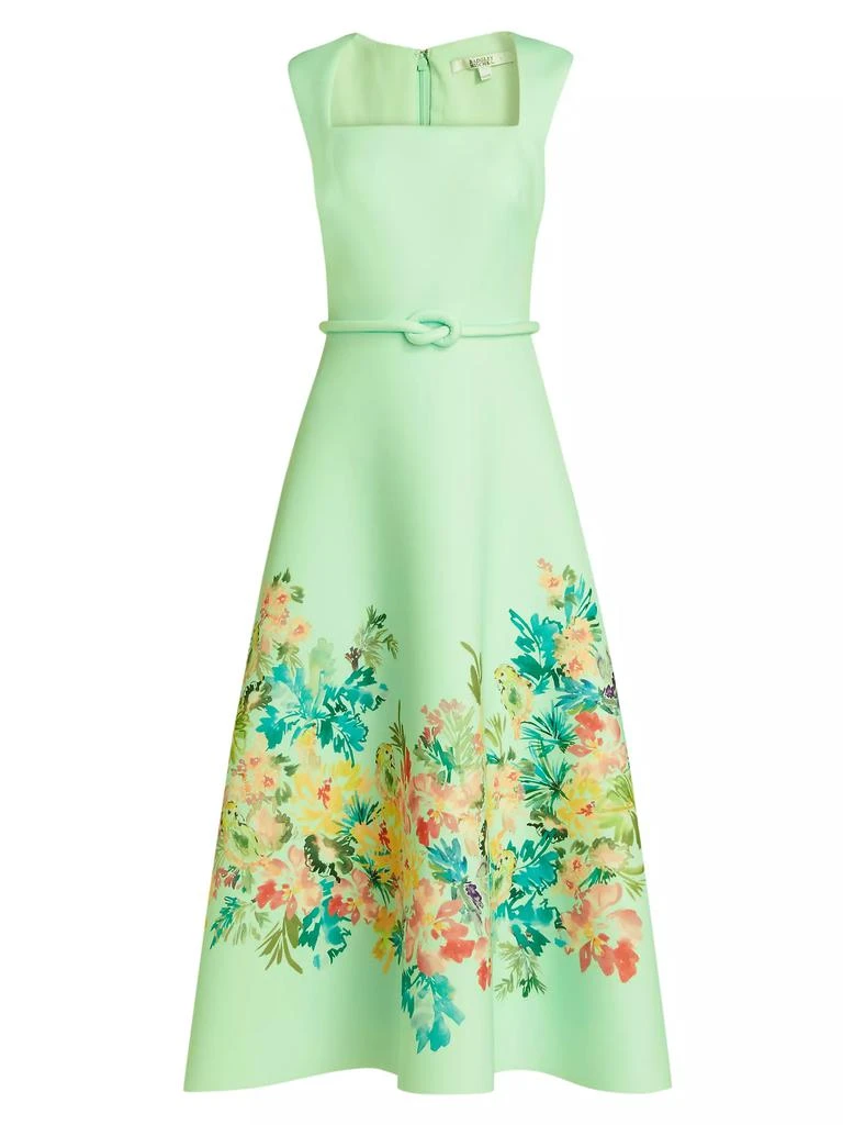 商品Badgley Mischka|Floral Neoprene Cocktail Dress,价格¥1979,第1张图片