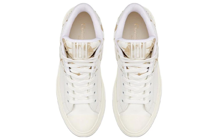 商品[国内直发] Dior|迪奥 Walk'n'Dior 厚底鞋 星星运动 高帮 时尚板鞋 女款 金色,价格¥4774,第6张图片详细描述