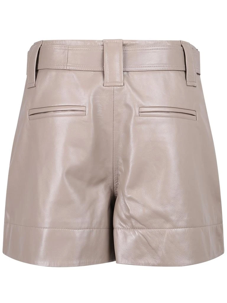 商品Ganni|Ganni Belted High-Rise Leather Shorts,价格¥1501,第2张图片详细描述