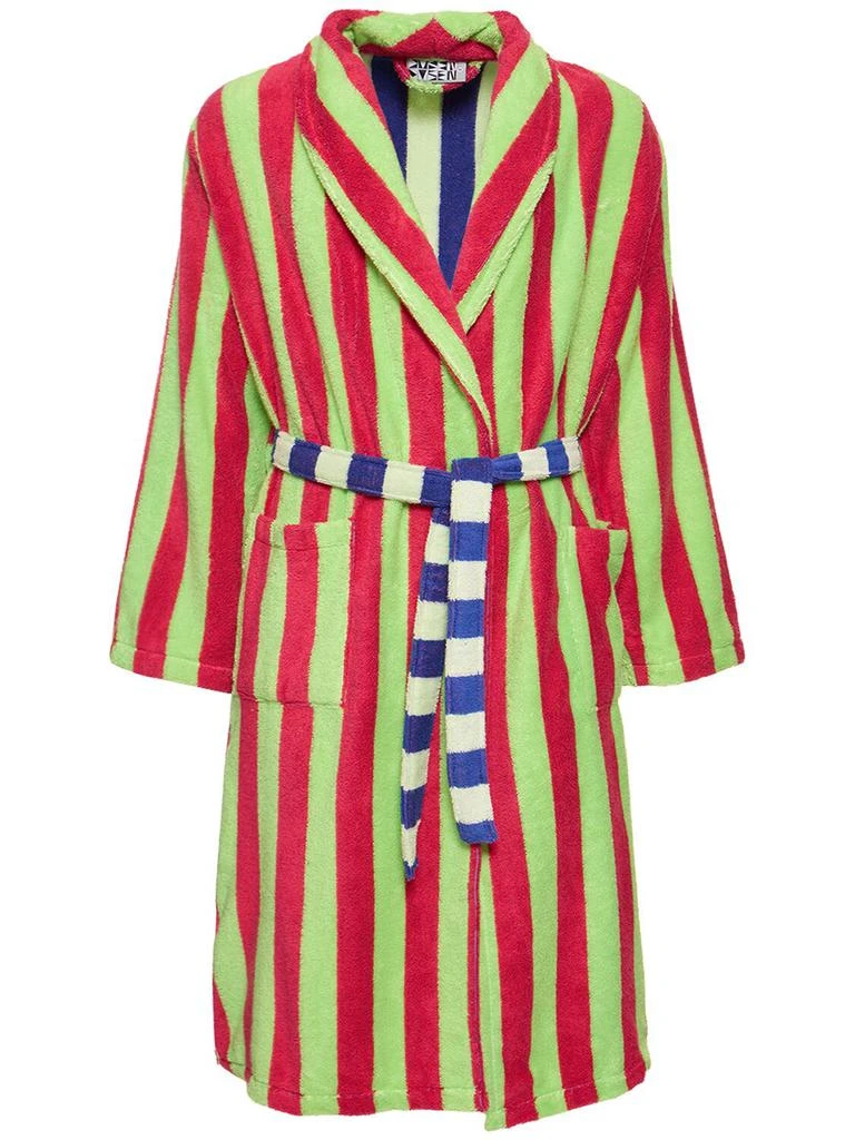 商品DUSEN DUSEN|Garden Stripe Cotton Blend Bathrobe,价格¥1060,第1张图片