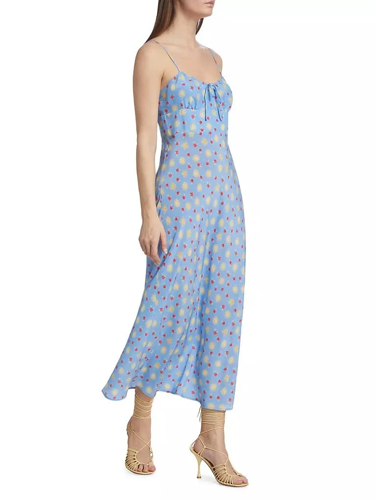 商品Rixo|Lanie Sleeveless Floral Midi-Dress,价格¥986,第4张图片详细描述
