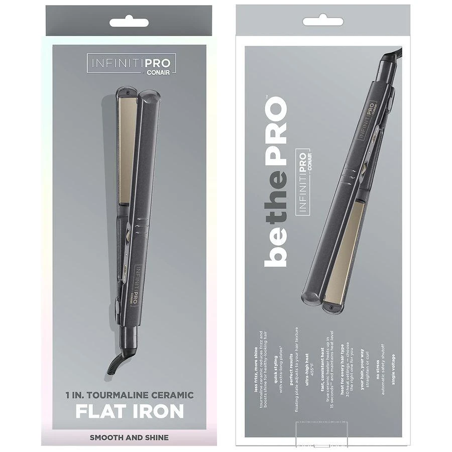 商品Infiniti by Conair|Tourmaline Ceramic Flat Iron 1",价格¥337,第2张图片详细描述