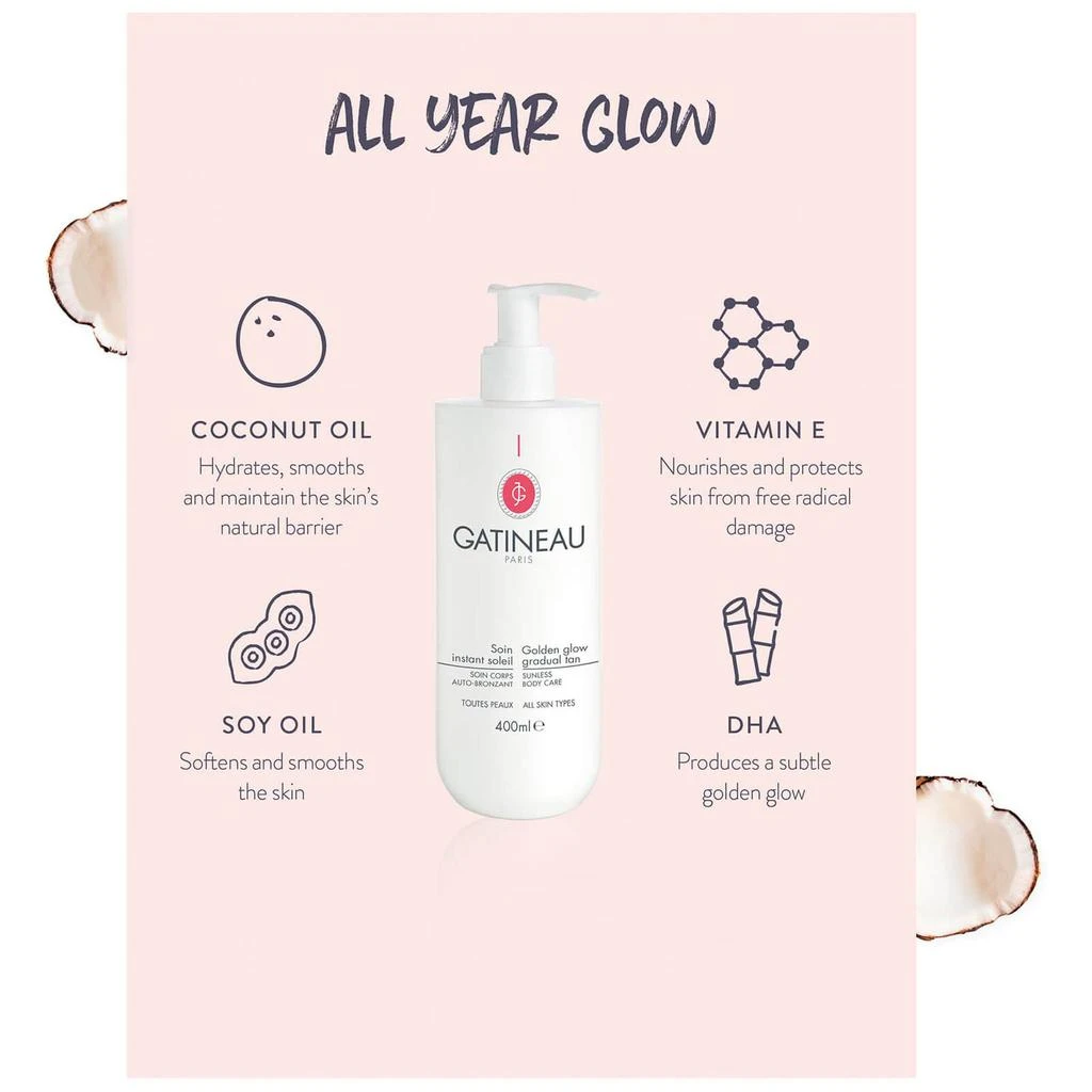 商品Gatineau|Gatineau Golden Glow Gradual Tan Cream 400ml,价格¥464,第2张图片详细描述