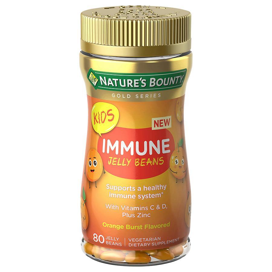商品Nature's Bounty|Kids Immune Jelly Beans, Immune Support, Orange Burst Flavor,价格¥108,第1张图片