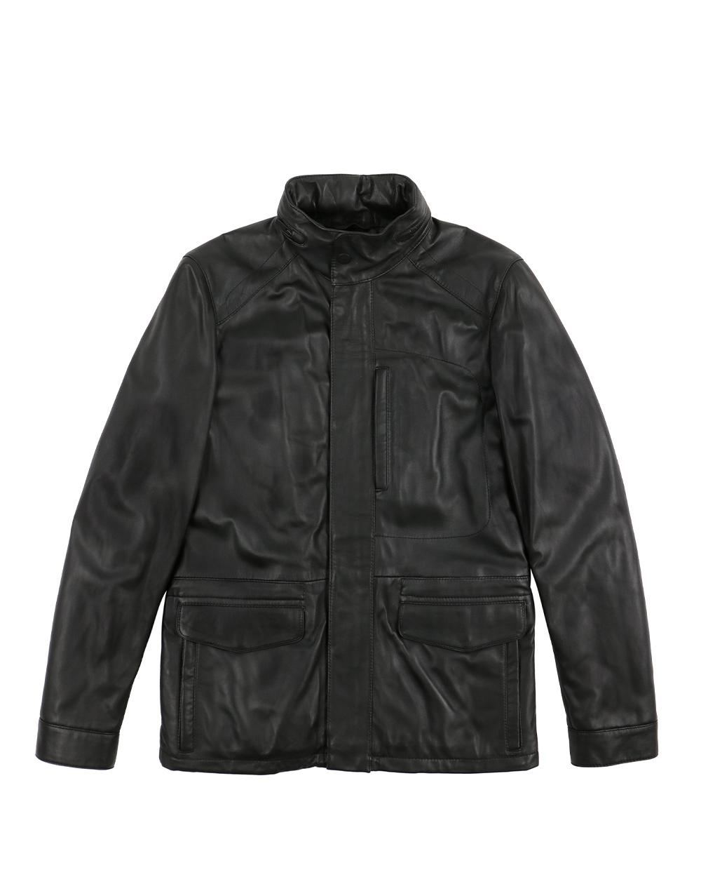 ZEGNA 黑色男士皮衣 ZS919-SF083-K09商品第1张图片规格展示