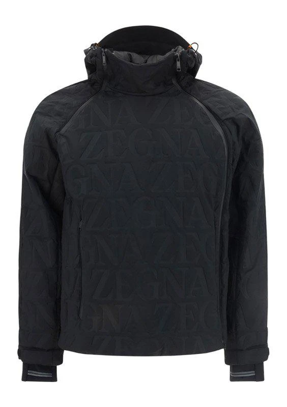 商品Zegna|Ermenegildo Zegna Monogram Long-Sleeved Hooded Jacket,价格¥7936,第1张图片