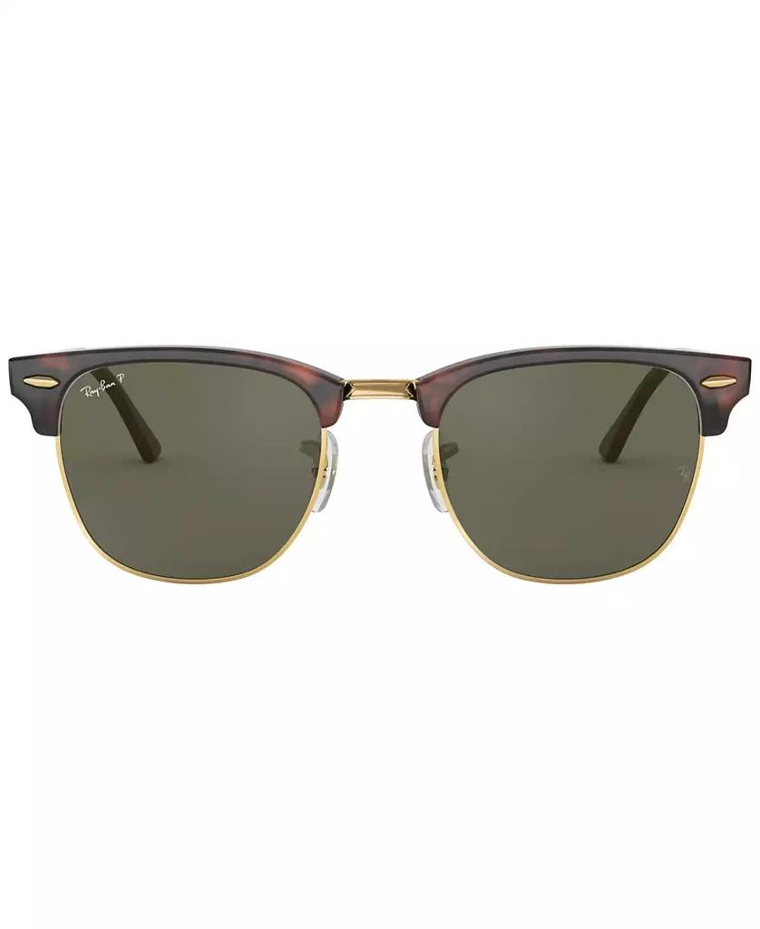 商品Ray-Ban|Unisex Polarized Low Bridge Fit Sunglasses, RB3016F CLUBMASTER CLASSIC 55,价格¥1816,第3张图片详细描述