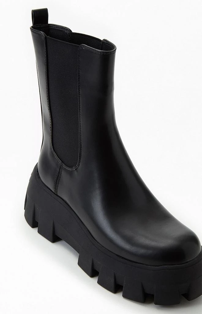 Women's Black Ana Platform Boots 商品