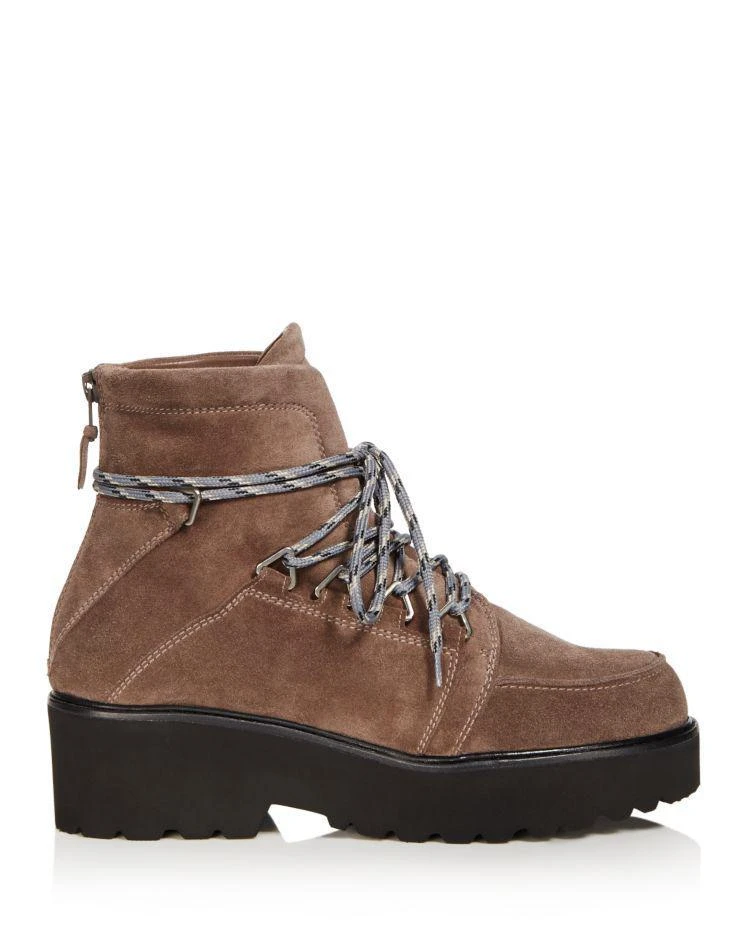 商品Stuart Weitzman|Women's Belowdeck Suede Platform Lace Up Booties,价格¥1601,第2张图片详细描述