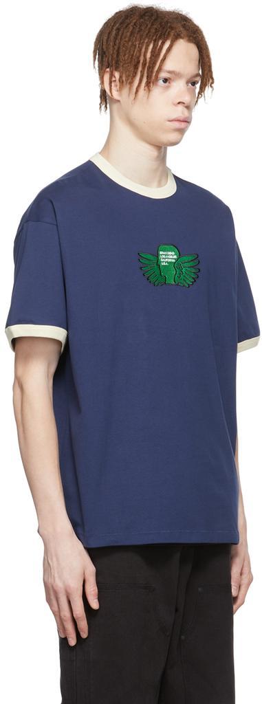 商品Brain Dead|Navy Cotton T-Shirt,价格¥542,第4张图片详细描述