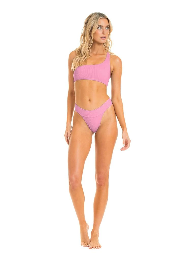 商品JMP The Label|London Banded Cheeky Bikini Bottom - Blushing Pink,价格¥121,第1张图片