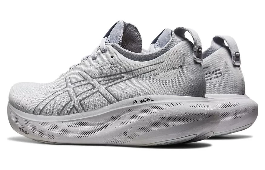 商品[国内直发] Asics|GEL-Nimbus 25 轻便 织物减震防滑耐磨 低帮 马拉松跑步鞋 女款 灰色,价格¥984,第5张图片详细描述