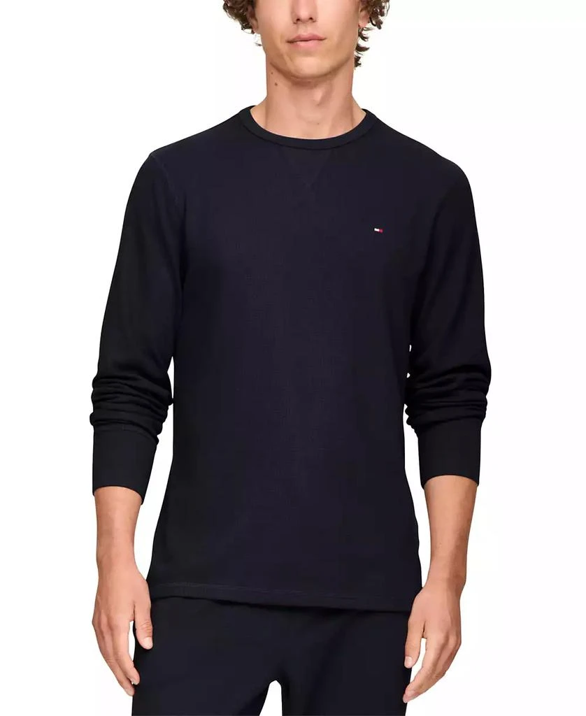 商品Tommy Hilfiger|Men's Waffle-Knit Long-Sleeve Crewneck Thermal Top,价格¥177,第1张图片