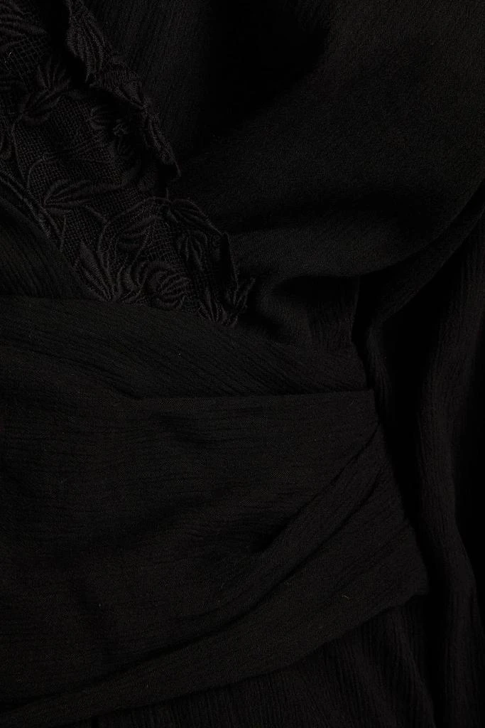 商品IRO|Coya lace-trimmed crepon mini dress,价格¥668,第4张图片详细描述