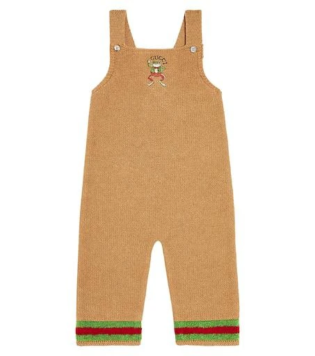 商品Gucci|婴幼儿 — 刺绣羊毛连身衣,价格¥4295,第1张图片