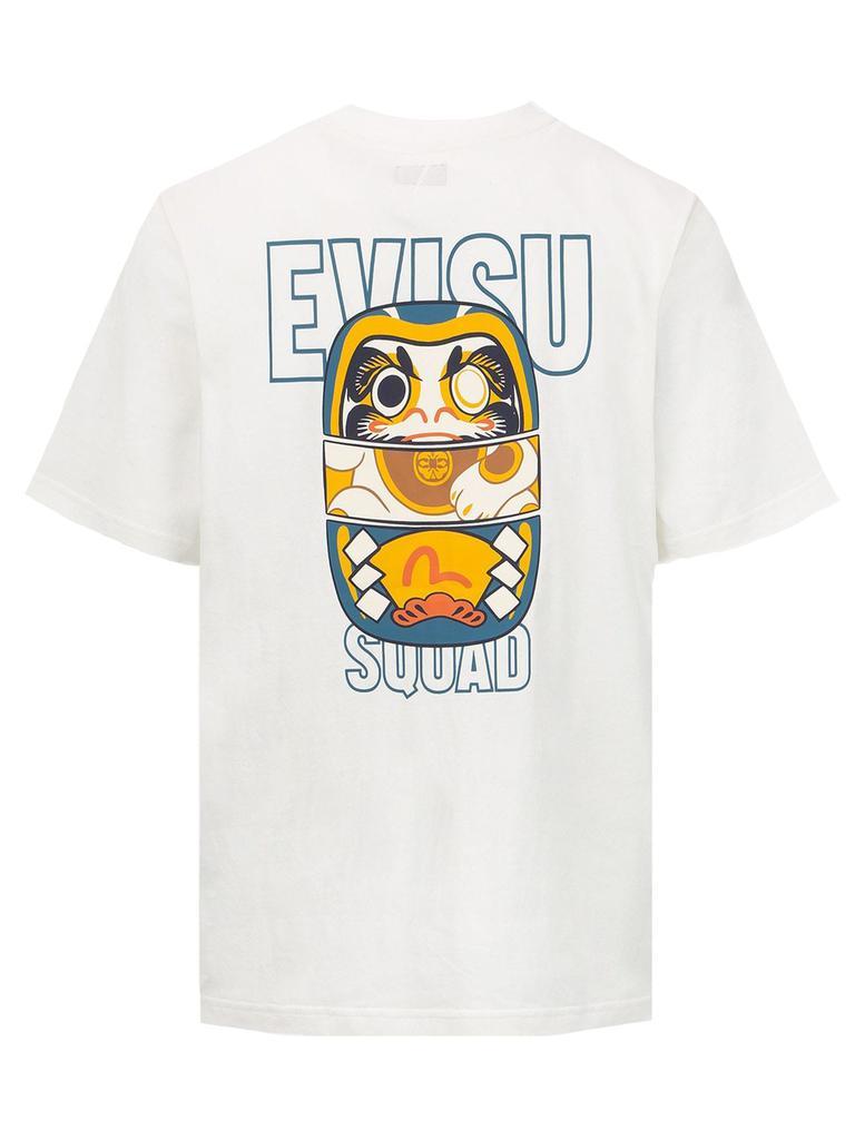 商品Evisu|Evisu White Cotton T-shirt,价格¥992,第4张图片详细描述