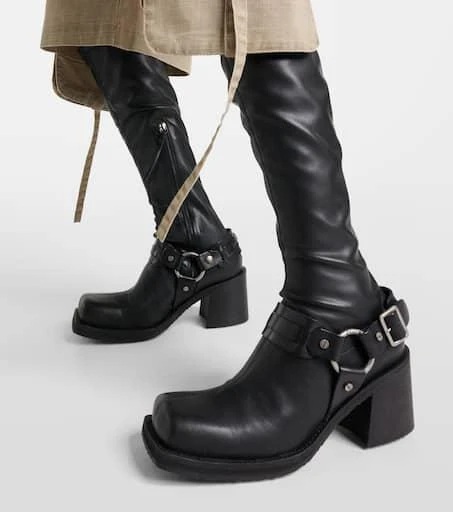 商品Acne Studios|Leather platform knee-high boots,价格¥8726,第4张图片详细描述