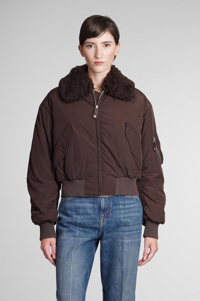 Stella McCartney Puffer In Brown Polyamide商品第1张图片规格展示