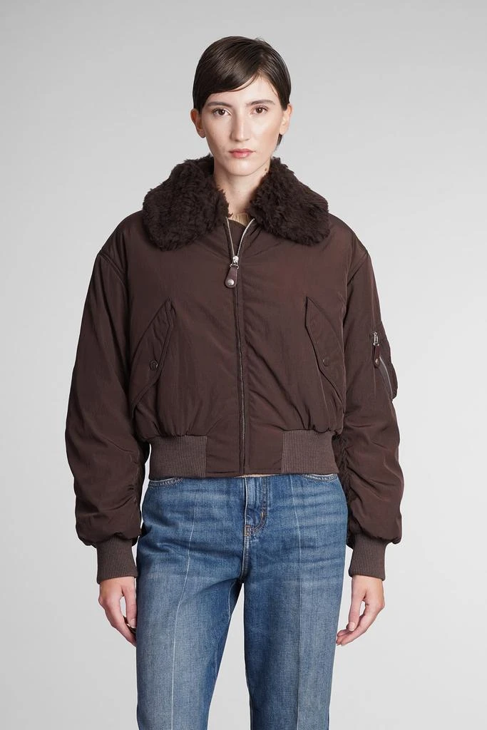 商品Stella McCartney|Stella McCartney Puffer In Brown Polyamide,价格¥7598,第1张图片