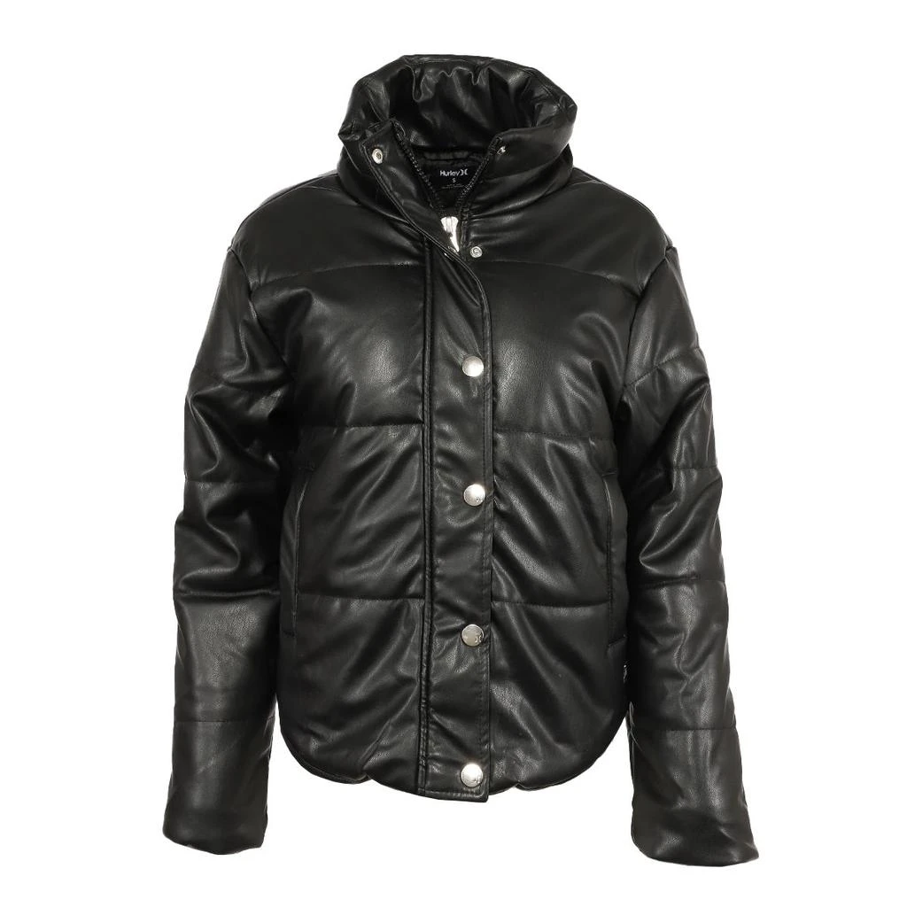 商品Hurley|Hurley Women's Vegan Leather Puffer Jacket,价格¥267,第1张图片