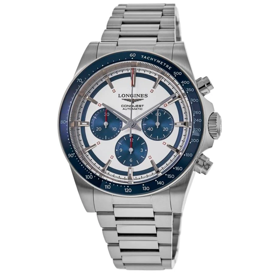 商品Longines|Conquest Automatic Chronograph Silver Dial Steel Men's Watch L3.835.4.98.6,价格¥27150,第1张图片