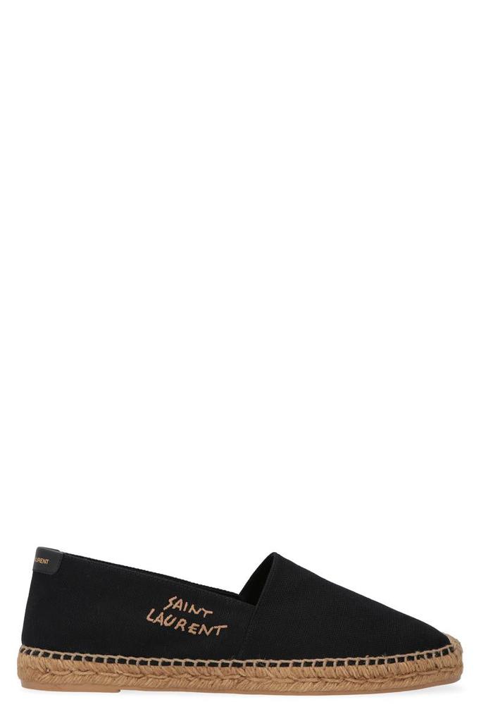 【関税＆送料込み】Saint Laurent Espadrilles In Canvas Saint Laurent ESPADRILLES EMBROIDERED CANVAS BLACK