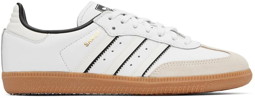 商品Adidas|白色 Samba OG 儿童运动鞋,价格¥721,第1张图片