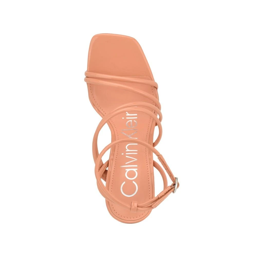 商品Calvin Klein|Women's Sizzle High Block Heel Dress Sandals,价格¥298,第4张图片详细描述