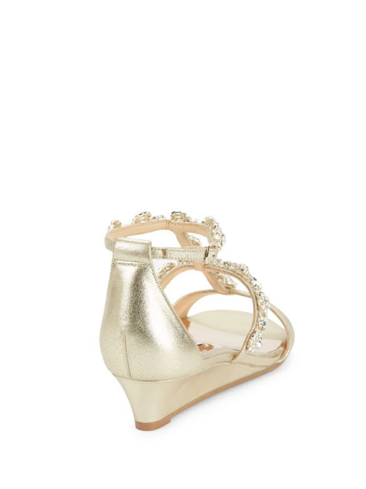 商品Badgley Mischka|Terry II Embellished Wedge Sandals,价格¥434,第2张图片详细描述