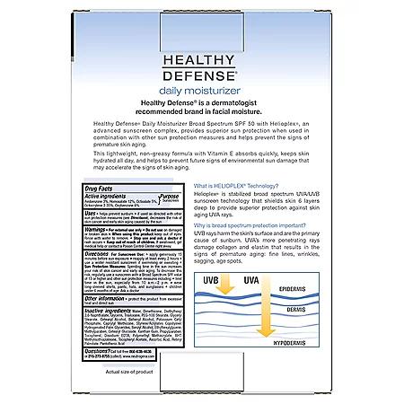 Healthy Defense 保湿防晒乳SPF50(1.7 fl. oz.2支)商品第6张图片规格展示
