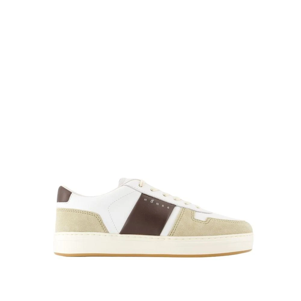 商品hogan|H668 Sneakers - Leather - White,价格¥2256,第1张图片