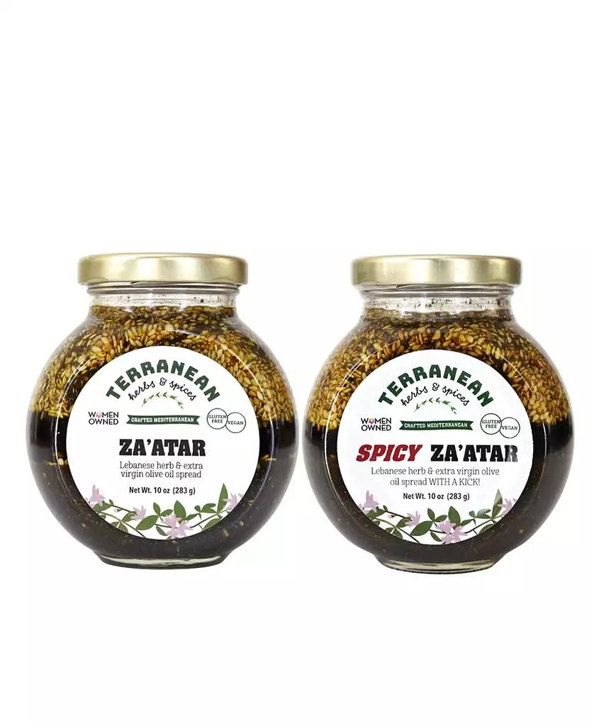 商品Terranean Herbs & Spices|Terranean Herbs Spices Gourmet Za'atar Spread Original and Spicy Duo,价格¥225,第1张图片