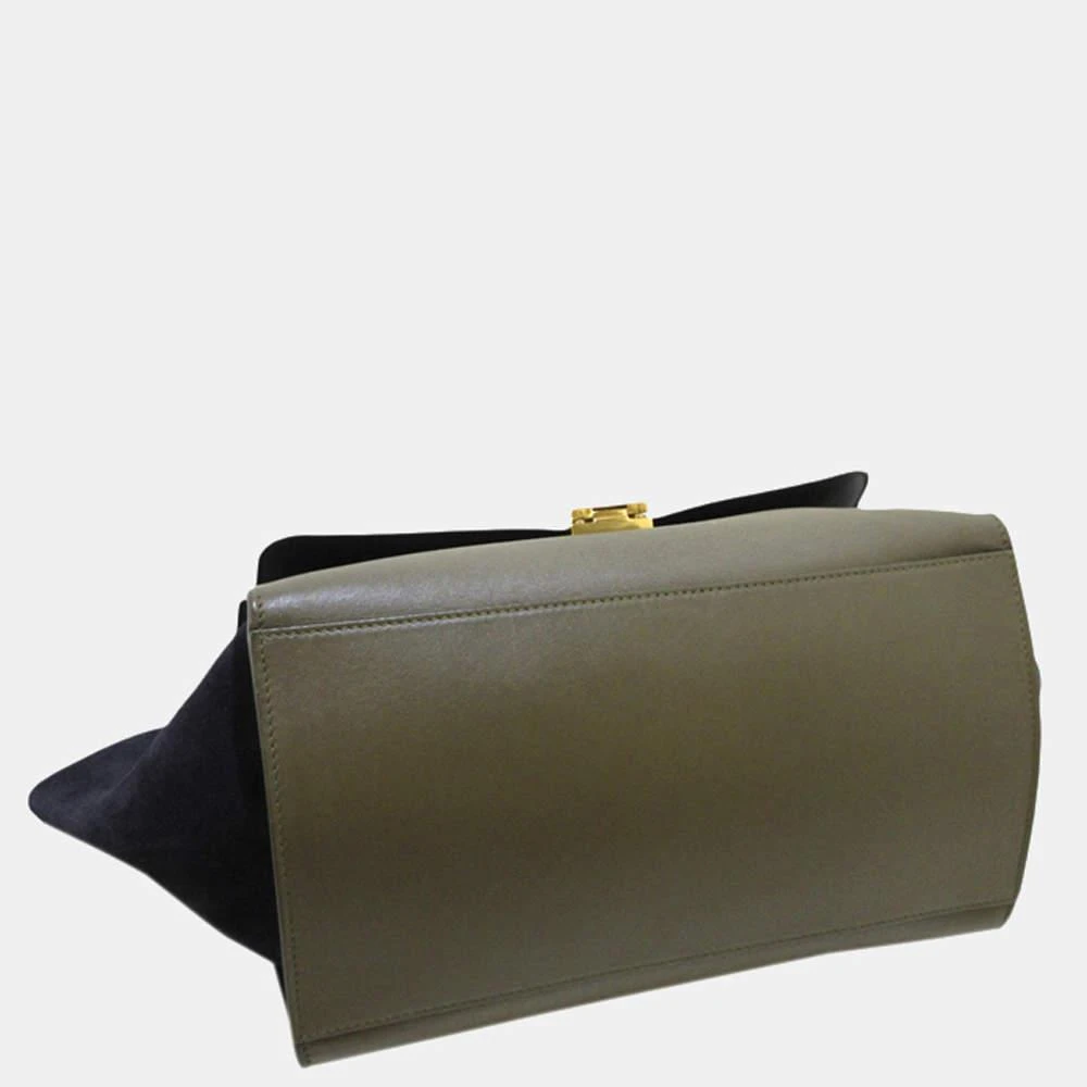 商品[二手商品] Celine|Celine Brown/Multi Trapeze Leather Satchel,价格¥6233,第4张图片详细描述