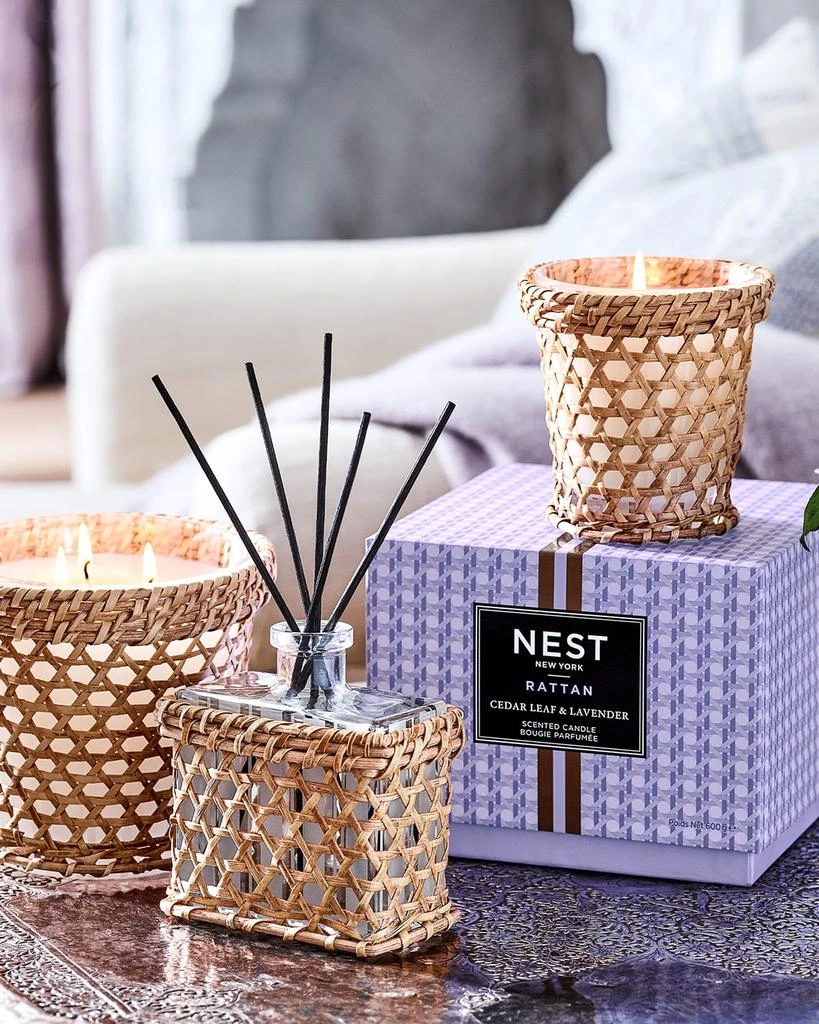 商品NEST New York|21.2 oz. Rattan Cedar Leaf & Lavender 3-Wick Candle,价格¥711,第4张图片详细描述