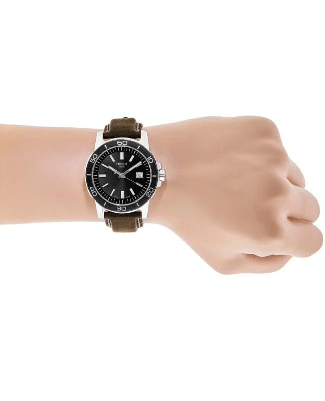 商品Tissot|Tissot Supersport Black Dial Leather Strap Men's Watch T125.610.16.051.00,价格¥2321,第4张图片详细描述