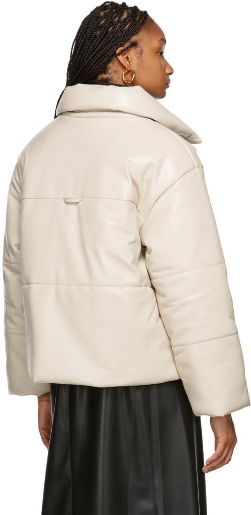 商品Nanushka|Beige Hide Puffer Vegan Leather Jacket,价格¥2129,第3张图片详细描述