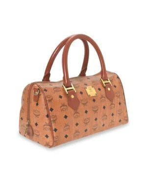 商品[二手商品] MCM|Logo Visetos Leather Duffel Bag,价格¥2962,第4张图片详细描述