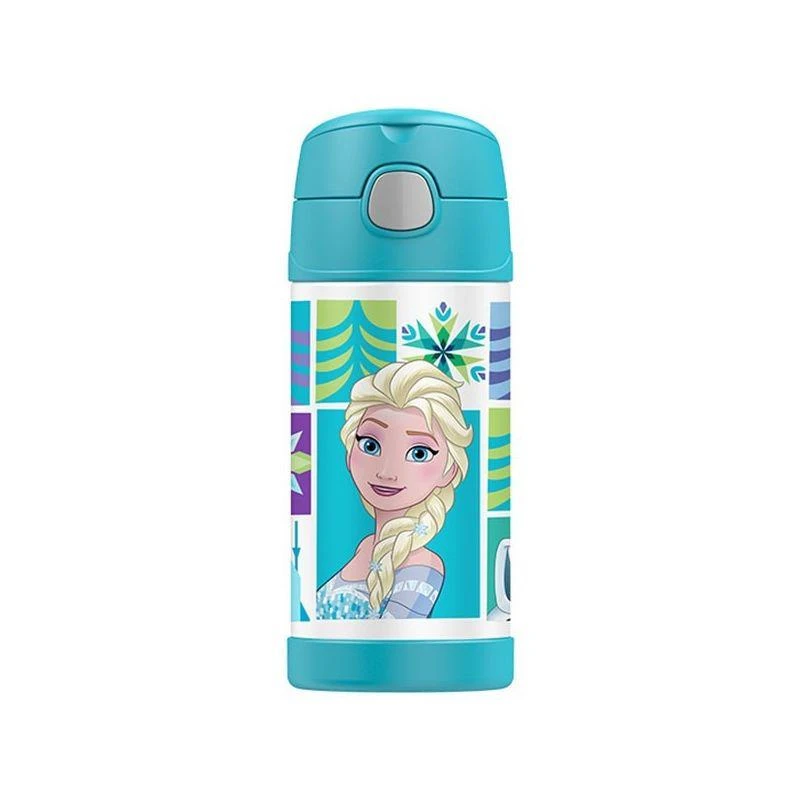 商品Thermos|澳大利亚直邮thermos膳魔师儿童不锈钢吸管保温杯冰雪奇缘款355ml,价格¥286,第1张图片