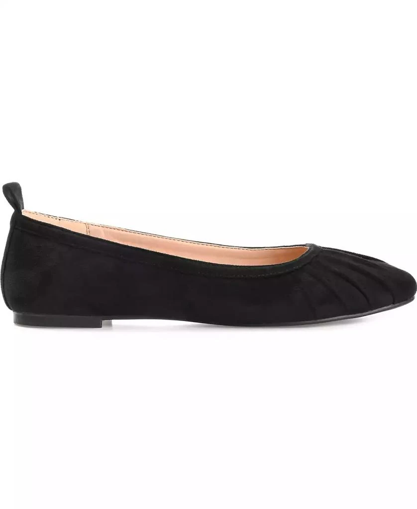 商品Journee Collection|Women's Tannya Ruched Ballet Flats,价格¥225,第2张图片详细描述