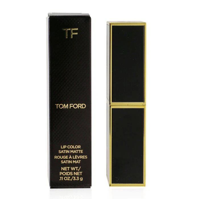 商品Tom Ford|Tom Ford 细黑管柔雾缎采口红 Lip Color Satin Matte - # 28 Shanghai Lily -28 Shanghai Lily(3.3g/0.11oz),价格¥617,第3张图片详细描述