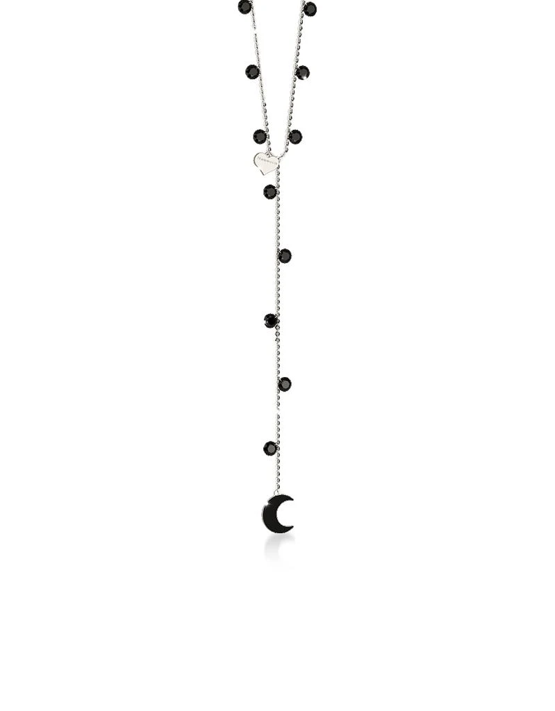 商品Rebecca 蕾贝卡|Lucciole Sterling Silver Necklace w/Black Crystals,价格¥294,第1张图片