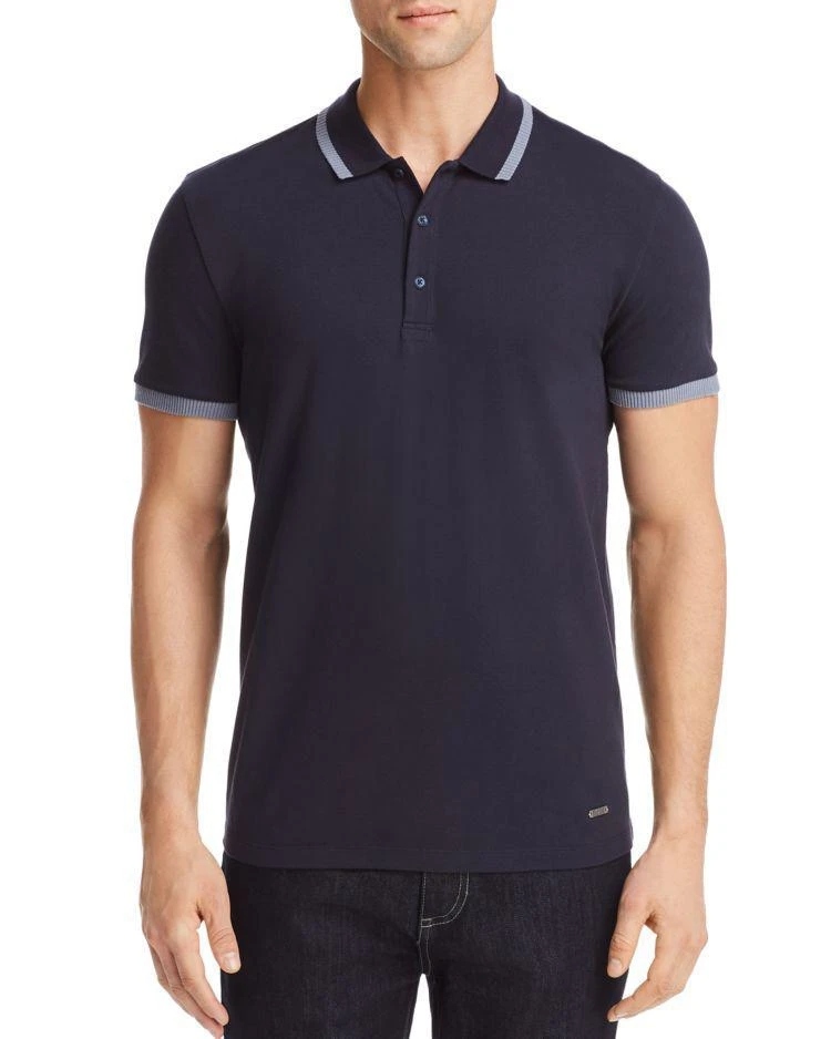 商品Hugo Boss|Orange Paiy Tipped Stretch Pique Polo Shirt,价格¥857,第1张图片