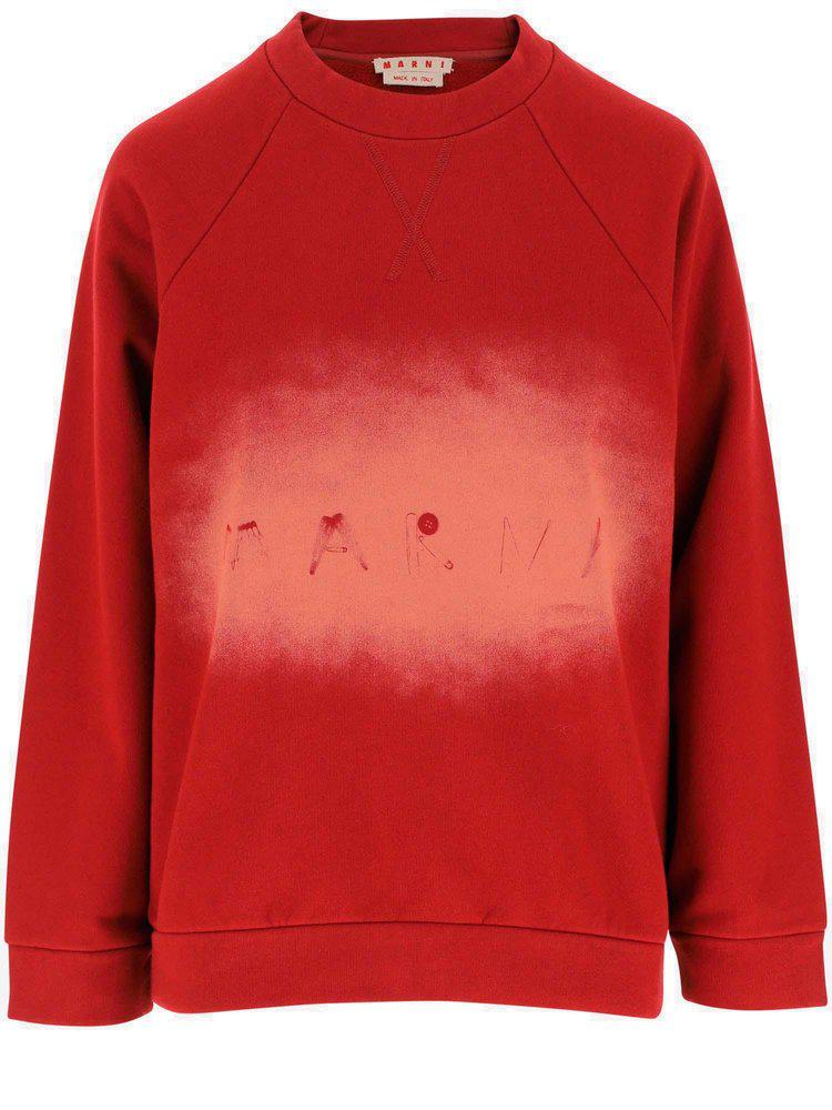 Marni Logo Printed Crewneck Sweatshirt商品第1张图片规格展示