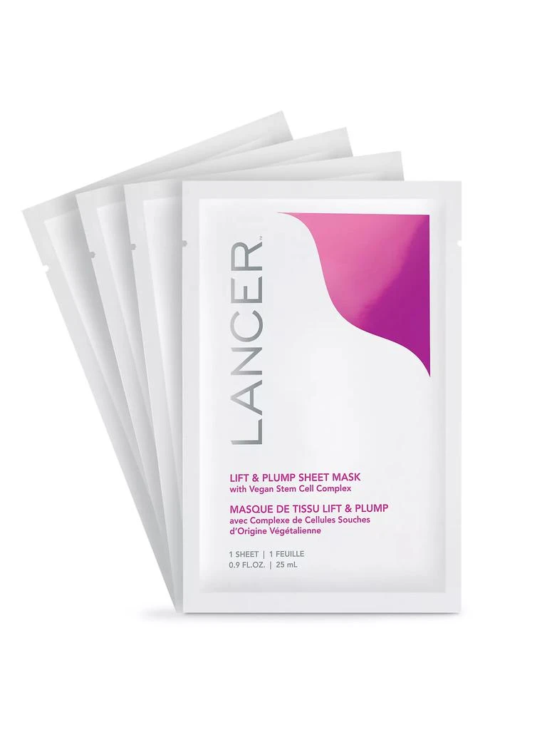 商品Lancer|4-Pack Lift &amp; Plump Sheet Masks,价格¥911,第1张图片